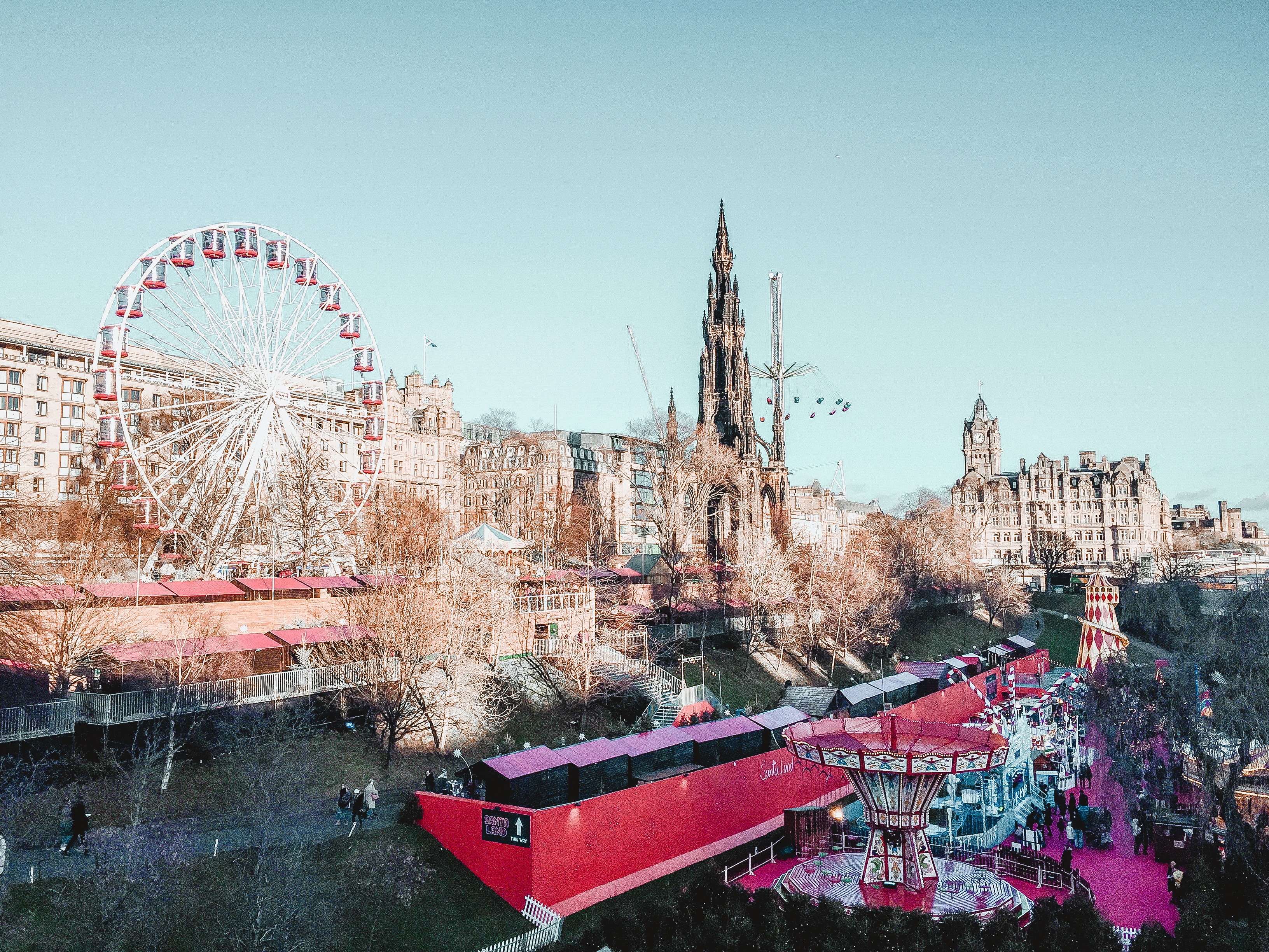 Christmas market in Edinburgh